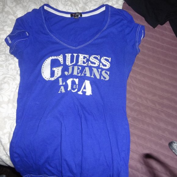 blue guess top - Picture 1 of 2